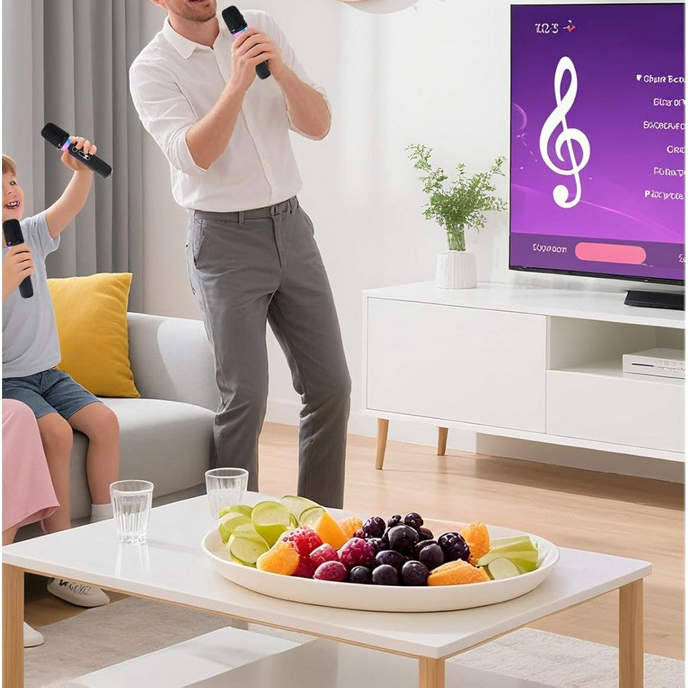 Wireless Microphone Bluetooth Mics with DSP Noise Reduction for Live Streaming-Black