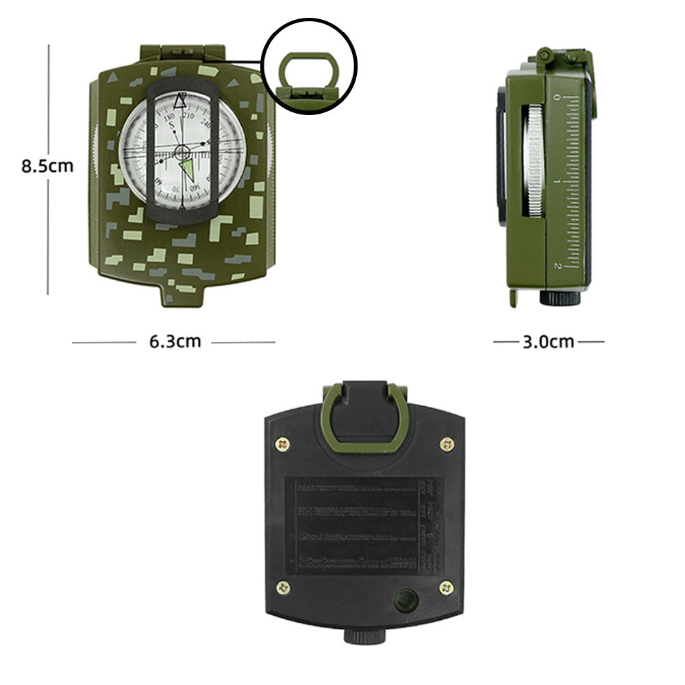 Lightweight Orienteering Compass with Strap Waterproof Compass Hiking Survival