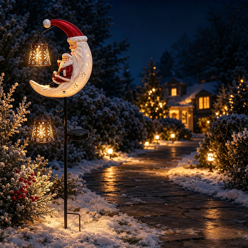 Snowman Solar Light Christmas Outdoor Garden Stake Light