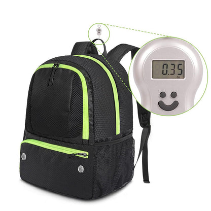 Soccer Backpack Water Resistant Soccer Bag with Ball Holder and Shoe Compartment Green