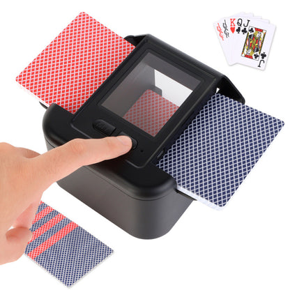 Automatic Card Shuffler with Sensor Stop - Black