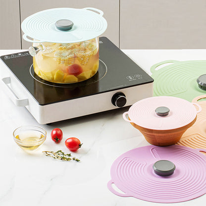 Anti-dust Silicone Lids Suction Seal Lids Food Storage Cover for Cups Bowls Plates Pots