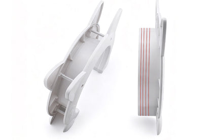 2Pcs White Cat Ear Pet Door Frame for Interior Door