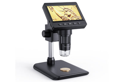 Digital Microscope 1000x Coin Magnifier Compatible with Windows Mac-Black
