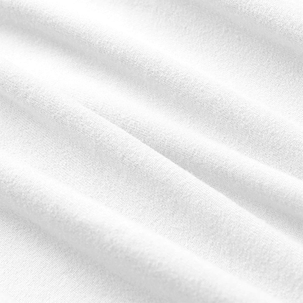 2Pcs Elastic Box Spring Mattress Foundation Cover -White