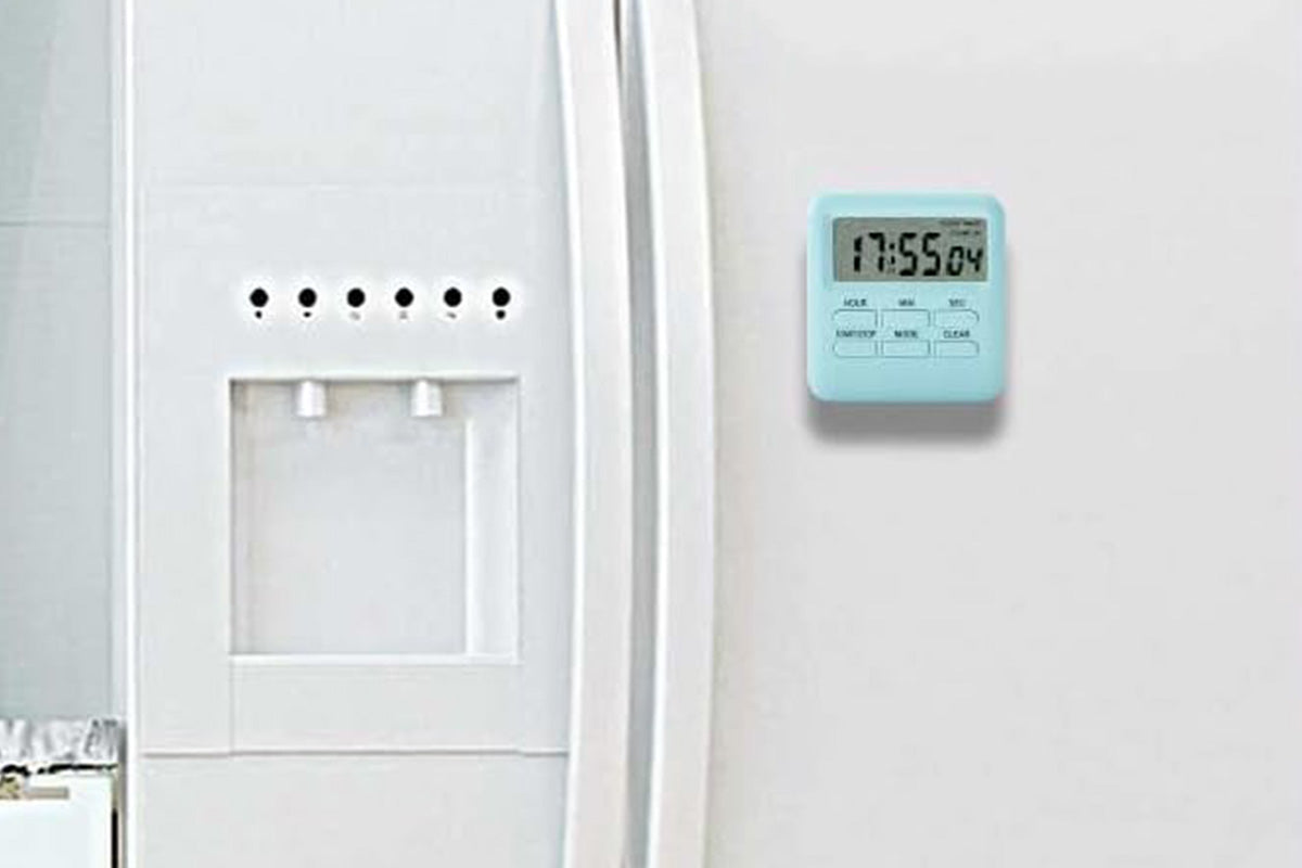 Digital Kitchen Timer LCD Display Cooking Timer with Loud Alarm -Acid Blue