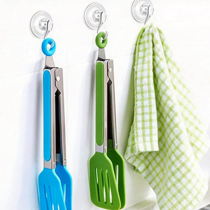 5 Clear Suction Cup Christmas Wreath Hooks for Window and Tile Decor