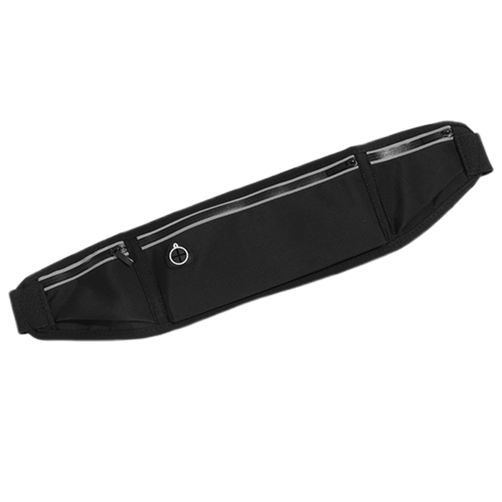 Running Belt Waist Pack Ultra Light Water Resistant Fitness Belt Waist Bag Black