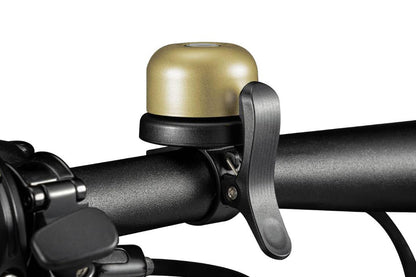 2Pcs Anti-Theft Bike Bell Water Resistance GPS Positioning Bicycle Ring For AirTag Tracker-Black And Copper