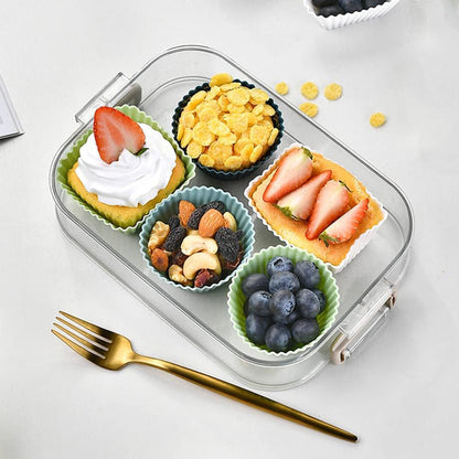 24-Pack Silicone Cupcake Baking Cups ââ‚?Mixed Colors & 3 Shapes