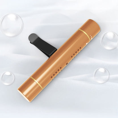 Car Air Vent Clip Air Freshener with Scent Sticks Metal Aroma Diffuser for Vehicle Interior-Gold