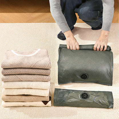 2 Piece Pump Free Roll Up Vacuum Storage Bags - Green