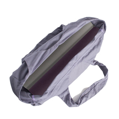 Large Yoga Mat Carrying Bag with Side Pocket Yoga Tote Bag Gym Bag Purple