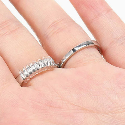 12 Piece Clear Ring Size Adjusters for Loose Rings