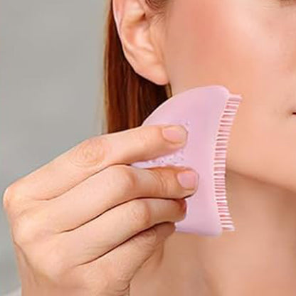 Silicone Lymphatic Contour Face Brush for Facial and Neck Massage