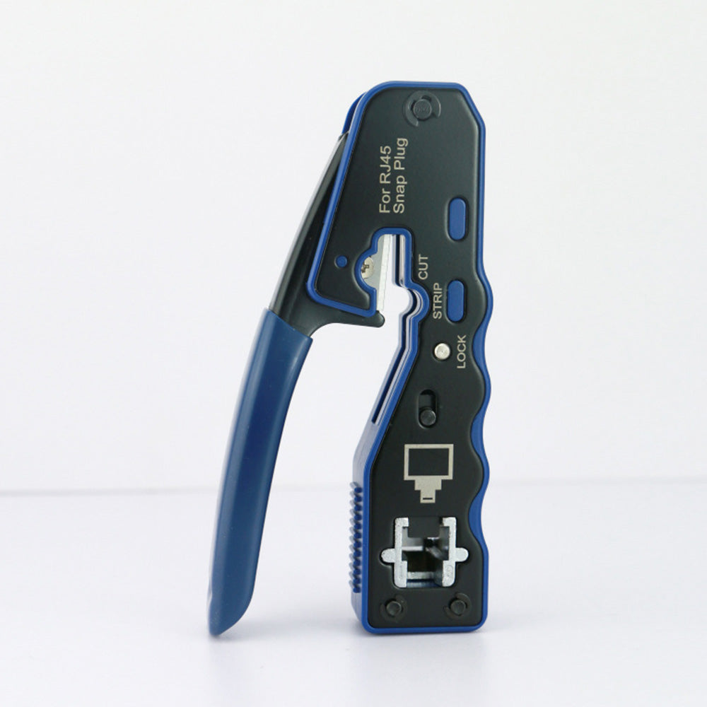 RJ45 Crimp Tool Pass Thru Ethernet Crimper for Cat5e Cat6 Cat6a 8P