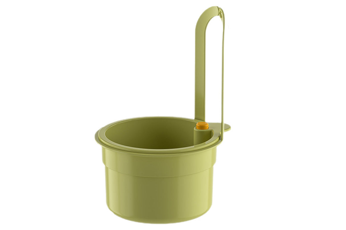 Sink Strainer Basket Faucet Hanging Kitchen Sink Stopper for Fruit Vegetable-Green