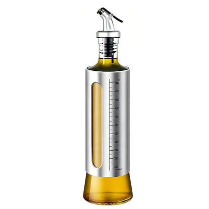 Glass Oil Dispenser with Capacity Markings