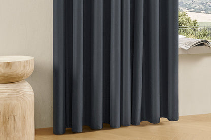 2 Pack 100 Percent Blackout Curtains - Black