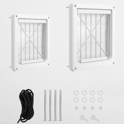 Pet Door for Cats & Dogs with Locking Panel Secure Indoor Outdoor Access
