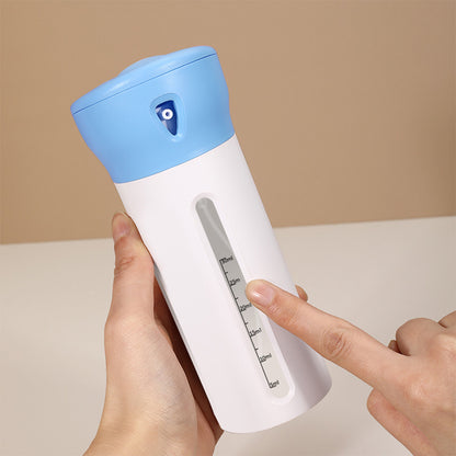 4-in-1 Travel Bottle Set Leak-Proof Container Portable Leakproof Rotatable Bottles -Blue