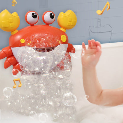 Crab Bubble Machine Bath Toy ¨C With Music for Kids and Toddlers Bath Time Fun Red