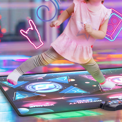 Kids Dance Mat 2-Player Electronic Dancing Pad Floor Game for Girls & Boys