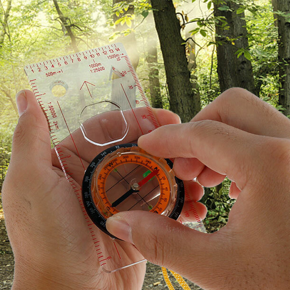 Multifunctional Professional Compass with Baseplate and Map Scale