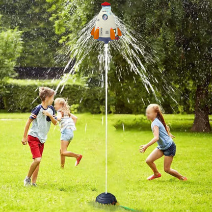 Water Pressure Lift Sprinkler Toy Sprinkler Rocket Launcher Outdoor Water Toys-White