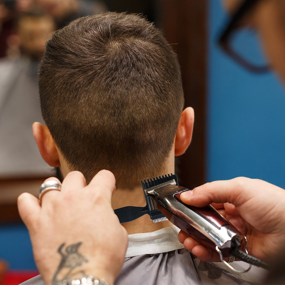 Barber Fade Combs Curved Positioning Comb Gradient Design Hair Styling Tool Black