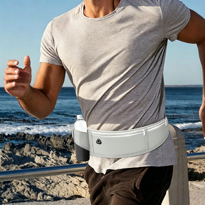 Unisex Waterproof Running Waist Pack Phone Belt -Grey