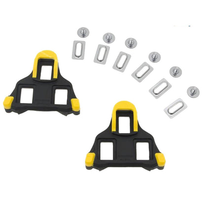 2X Replacement Locking Cycling Pedals Cleat for Road Cycle Yellow
