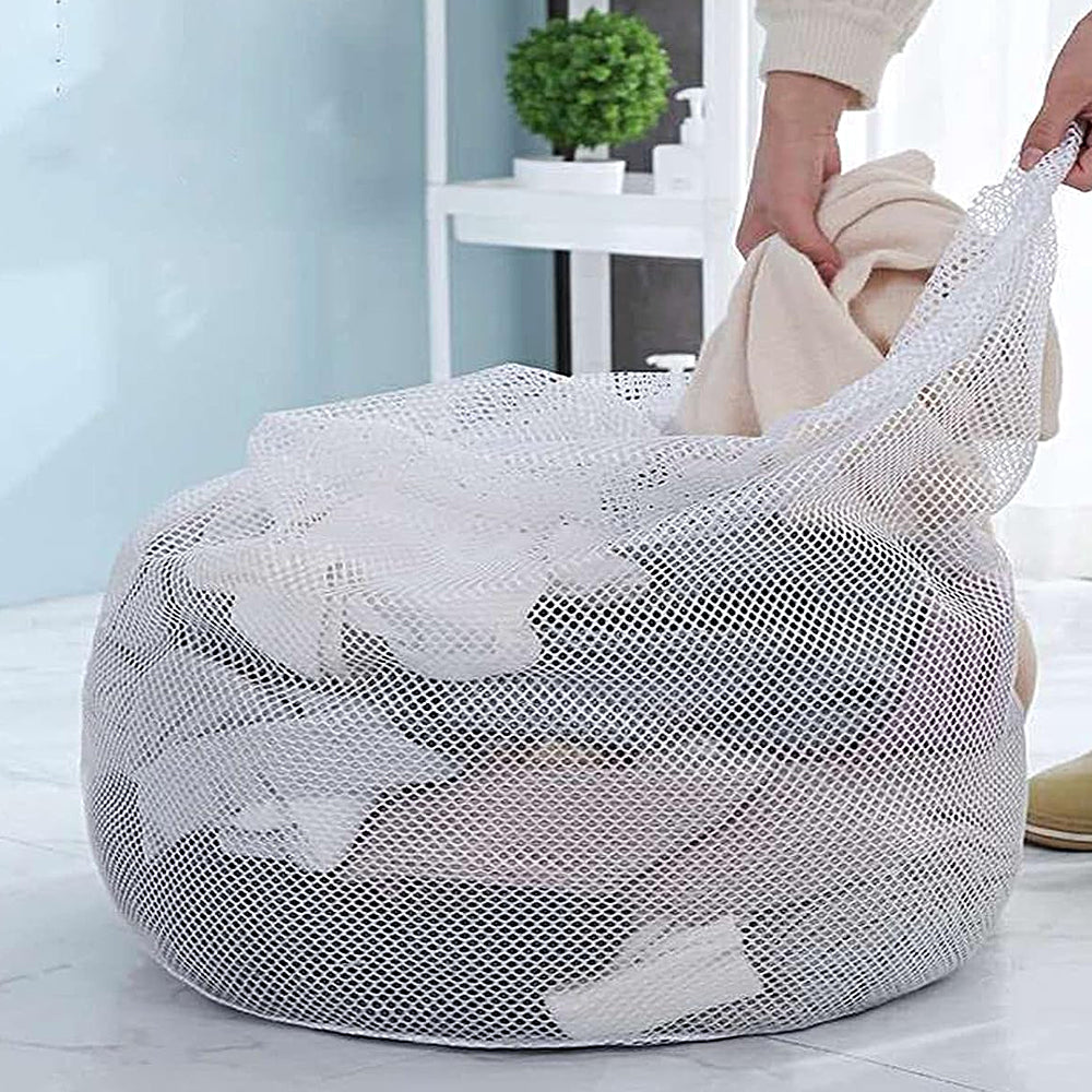 Set 3Pcs Mesh Laundry Bags with Drawstring Closure Wash Bags for Washing Machine