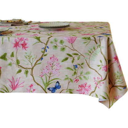 PVC Waterproof Oil Proof Tablecloth Clean Dining Cover-Pink