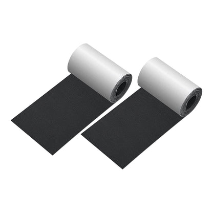 2 Piece Self Adhesive Leather Repair Patch Taps - Black