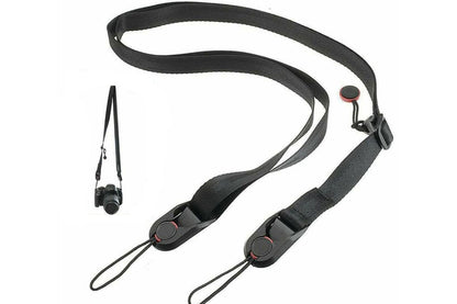 2Pcs Camera Strap Quick Release Neck Hanging Nylon Shoulder For DSLR SLR Camera