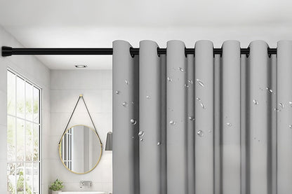 Adjustable No Drilling Black Expandable Curtain Rods