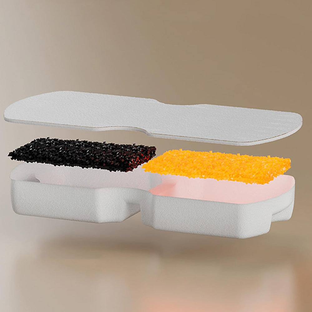 12 Pack Pet Water Fountain Filter Replacement 6 Carbon 6 Sponge for Stainless Steel Dispenser
