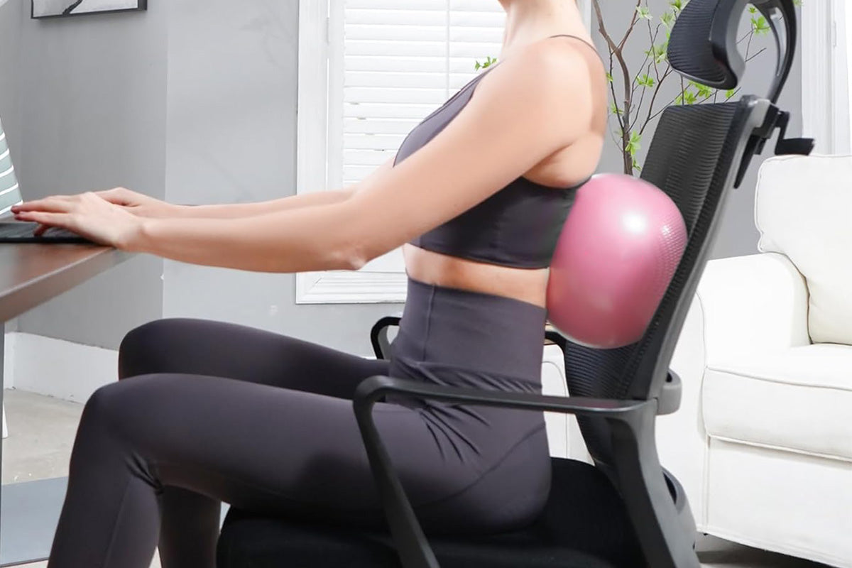 9 Inch Pilates Ball Mini Yoga Ball - Pink