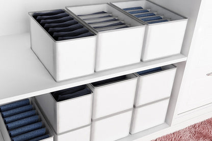 Organizer for Closet Extra Large 7 Grids with Handle