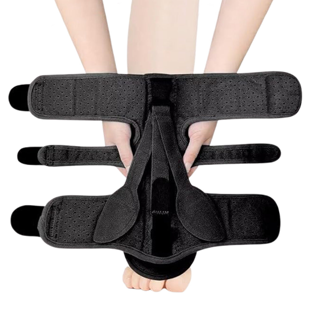 Plantar Fasciitis Night Splint Foot Drop and Achilles Brace Black