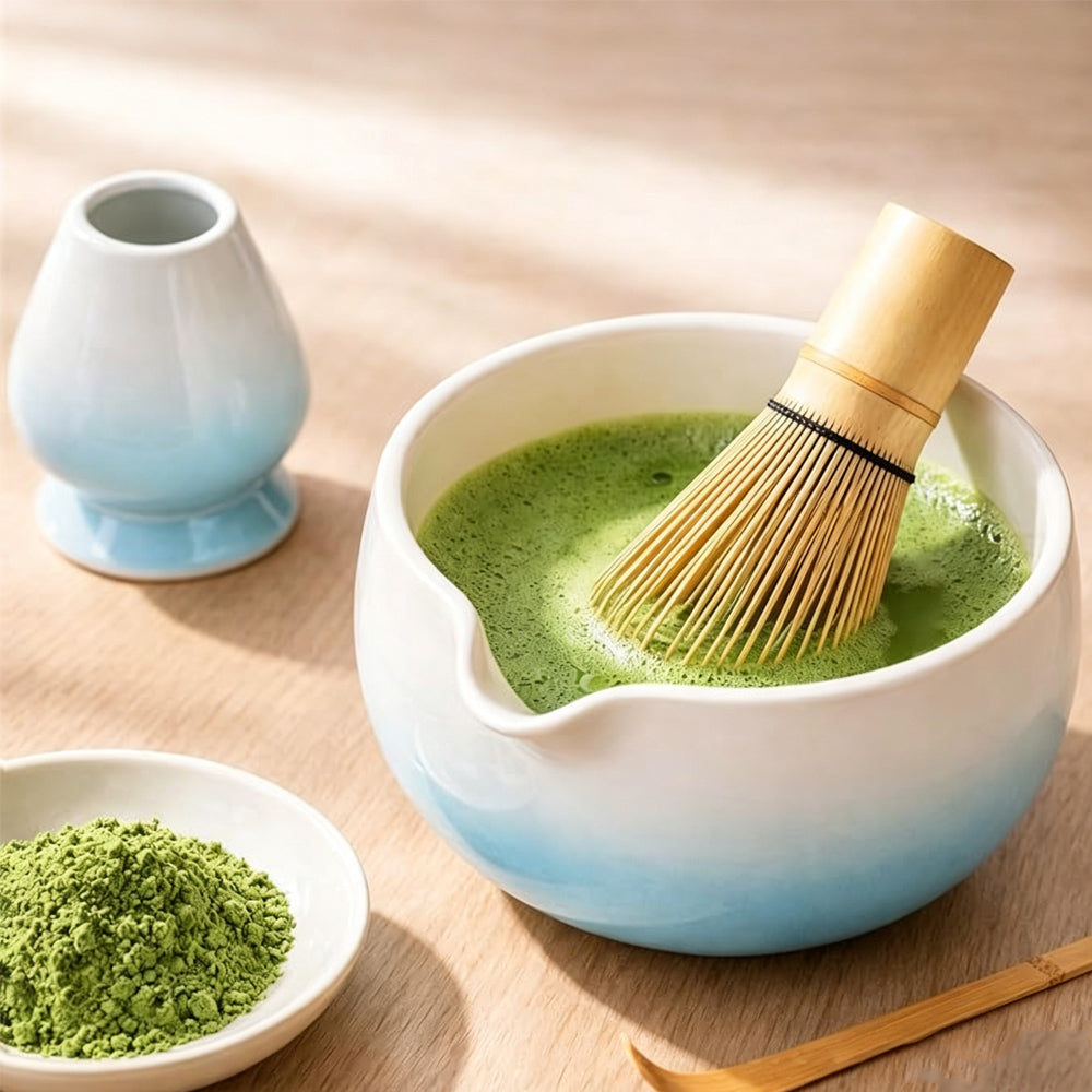 6Piece Matcha Whisk Set-Blue