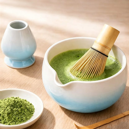 6Piece Matcha Whisk Set-Blue