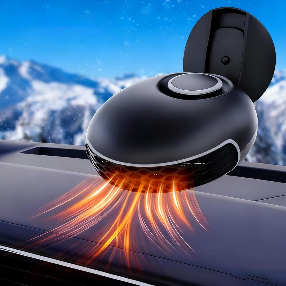 2-in-1 12V Heating and Cooling Fan Car Heater Portable Defroster for Car Windshield
