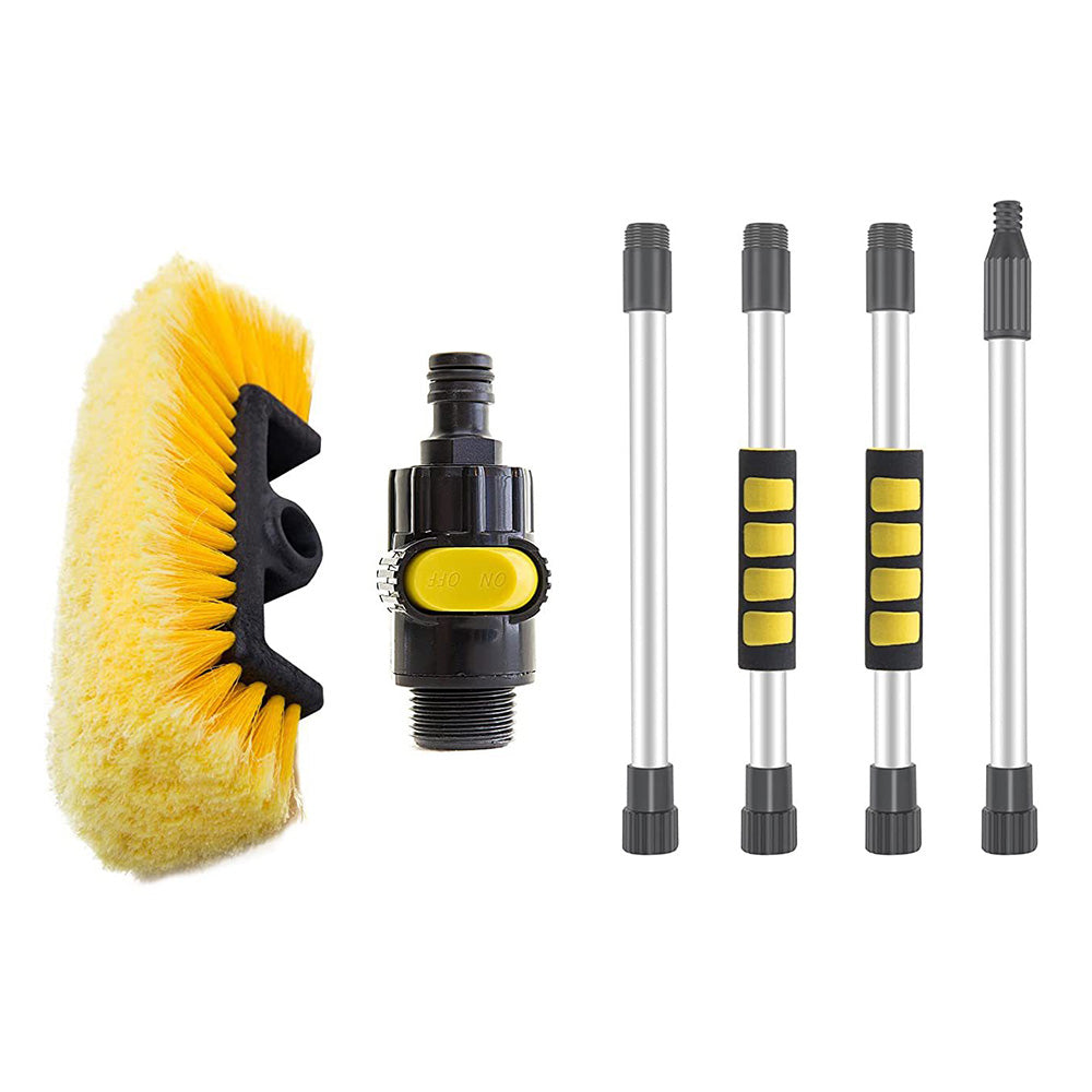 4-Section Car Wash Brush Soft Bristle Washing Brush with Extendable Handle