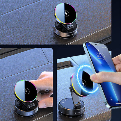 Aluminum Alloy Car Wireless Charger with RGB Light