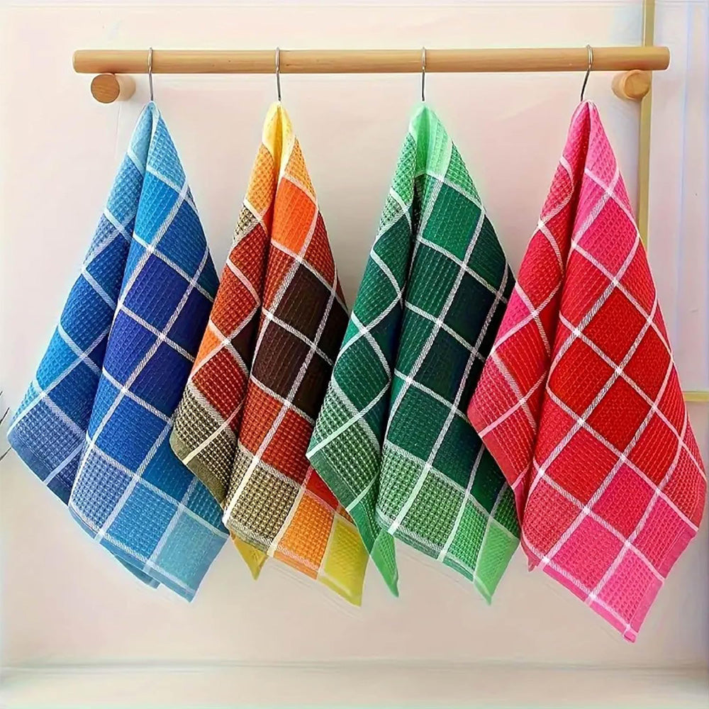 4PCS High Absorbent Kitchen Tea Towels ââ‚?Polyester Cotton Eco-Friendly
