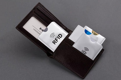 30 PCS Slim RFID Blocking Card Sleeves Credit ID Protector Wallet Shield-Silver