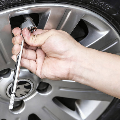 Mini Pencil Tire Pressure Gauge with Metal Nozzle Calibrated 10¨C120 PSI