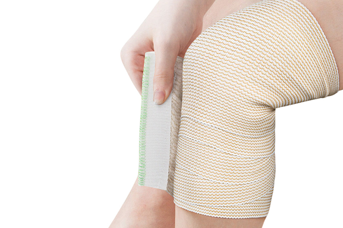 4Pcs Self Adhesive Elastic Bandage Wrap with Hook and Loop Closure for Sports